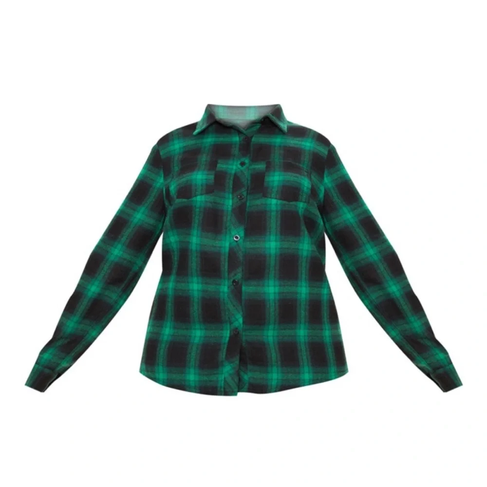 Flannel 💚🖤 - Picture 4 of 8